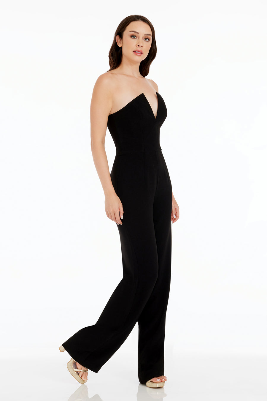 Dress The Population Fernanda Jumpsuit White
