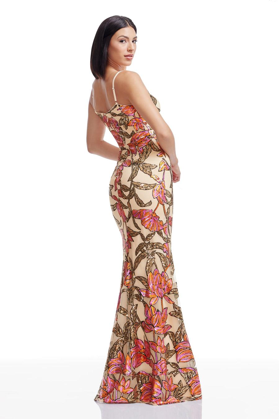 Dress The Population Giovanna Dress White