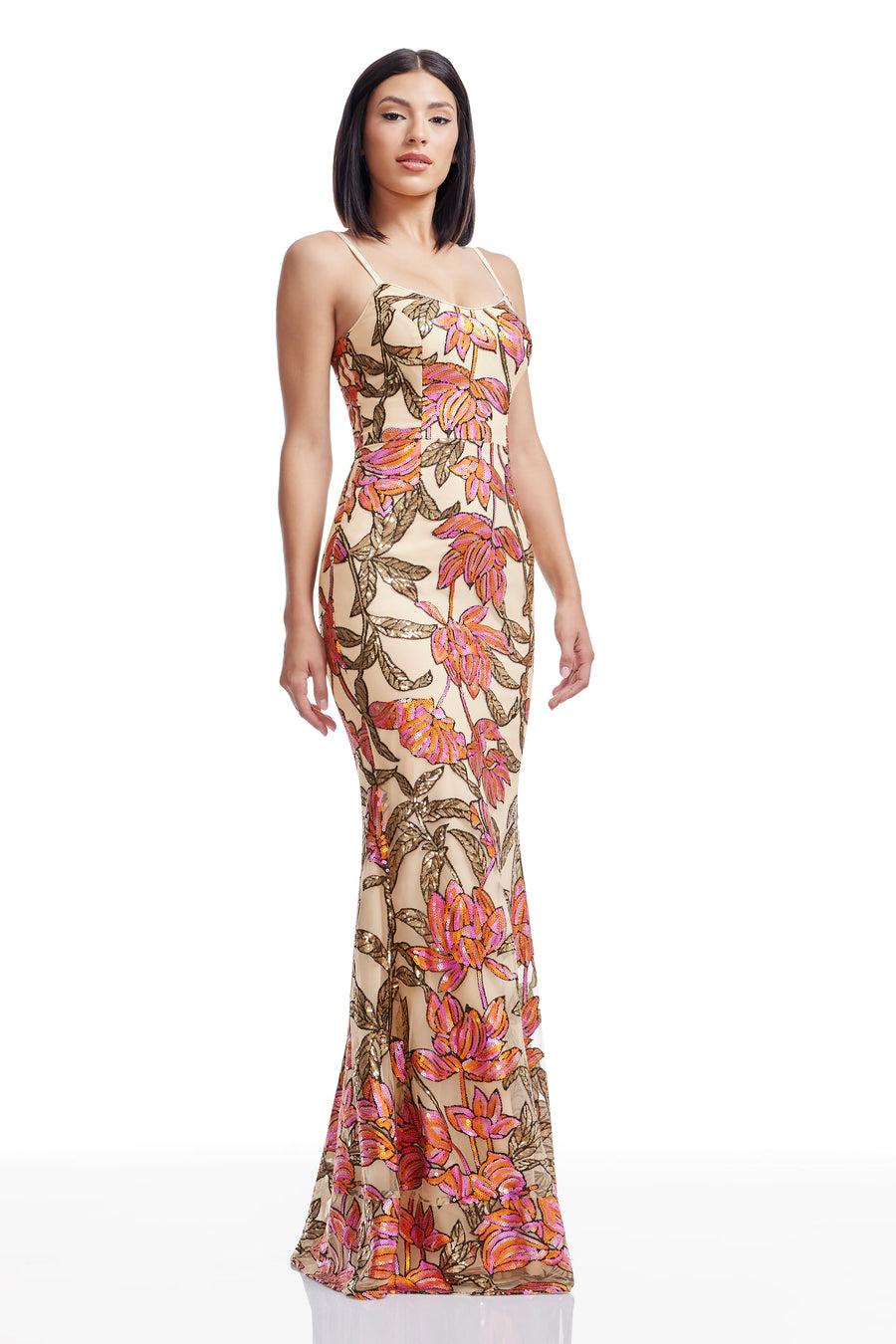 dress the population Giovanna Dress white