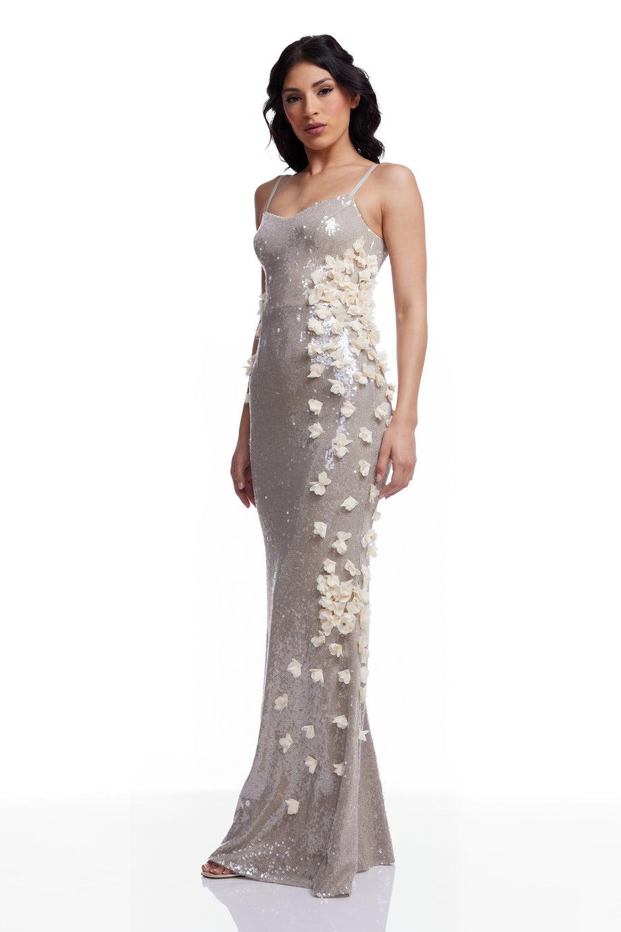 Dress The Population Giovanna Dress White
