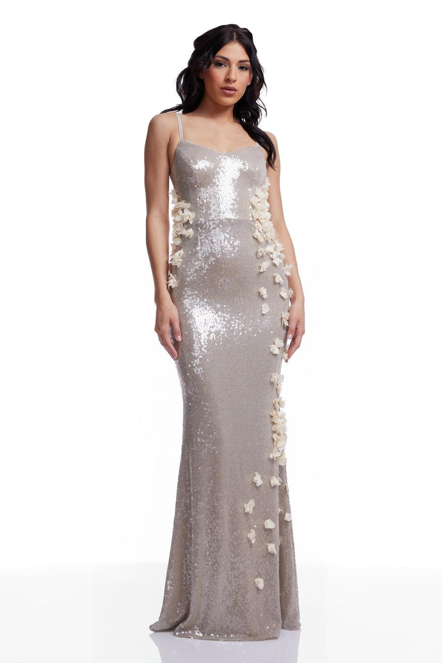dress the population Giovanna Dress white