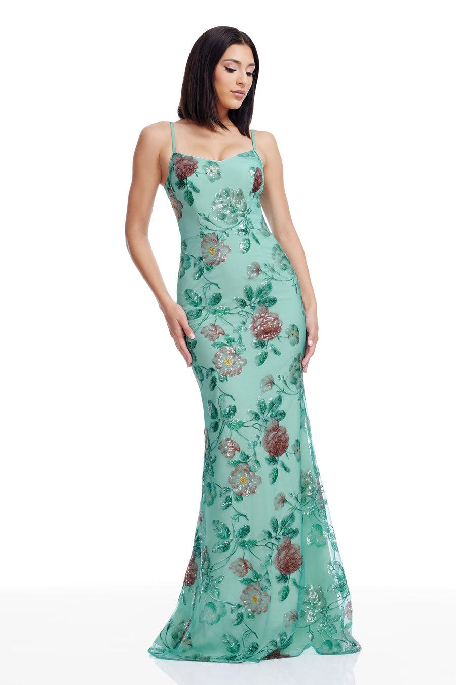 dress the population Giovanna Gown white