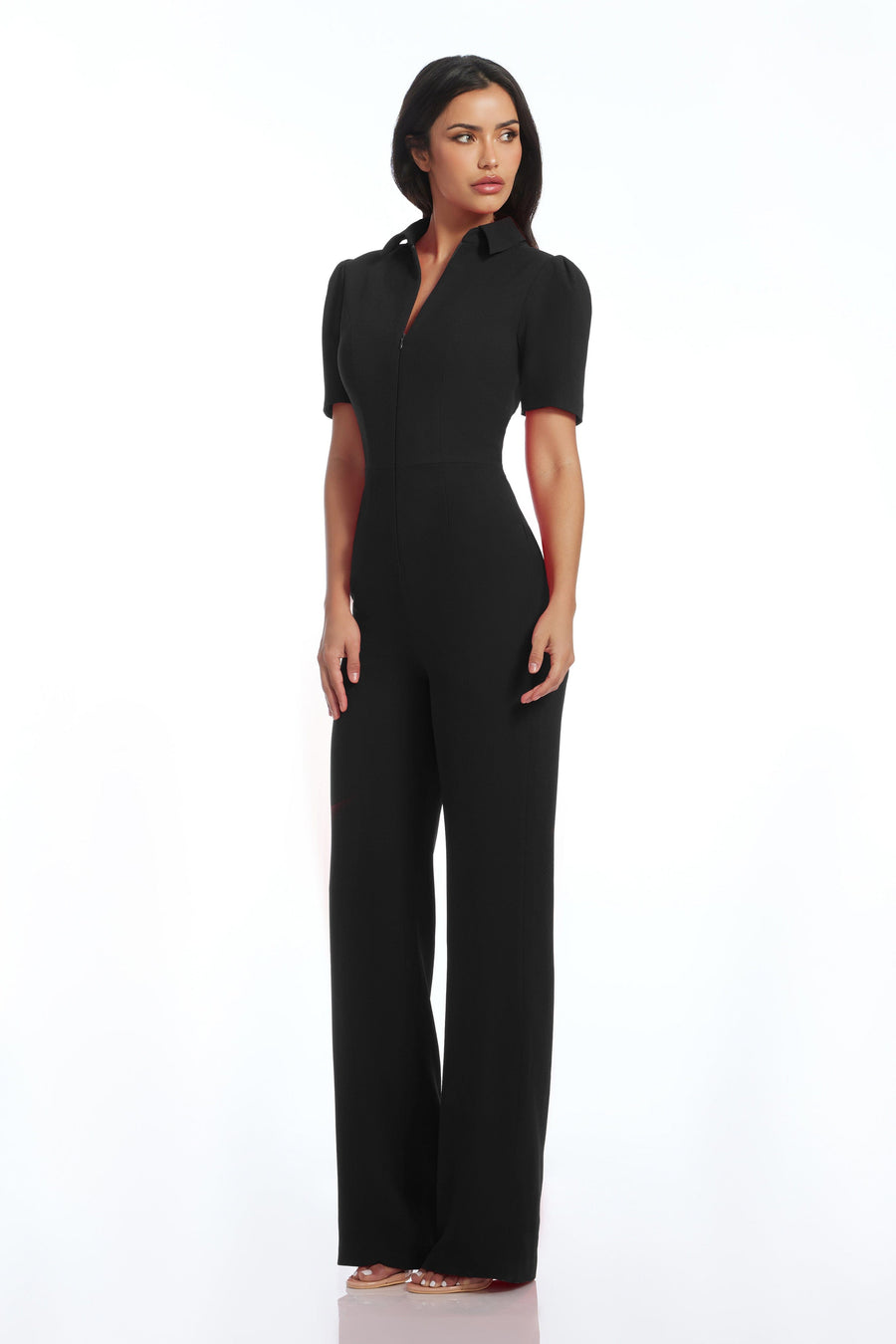 Dress The Population Gloria Jumpsuit White