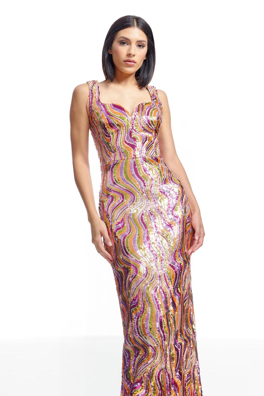 Dress The Population Goldie Dress White