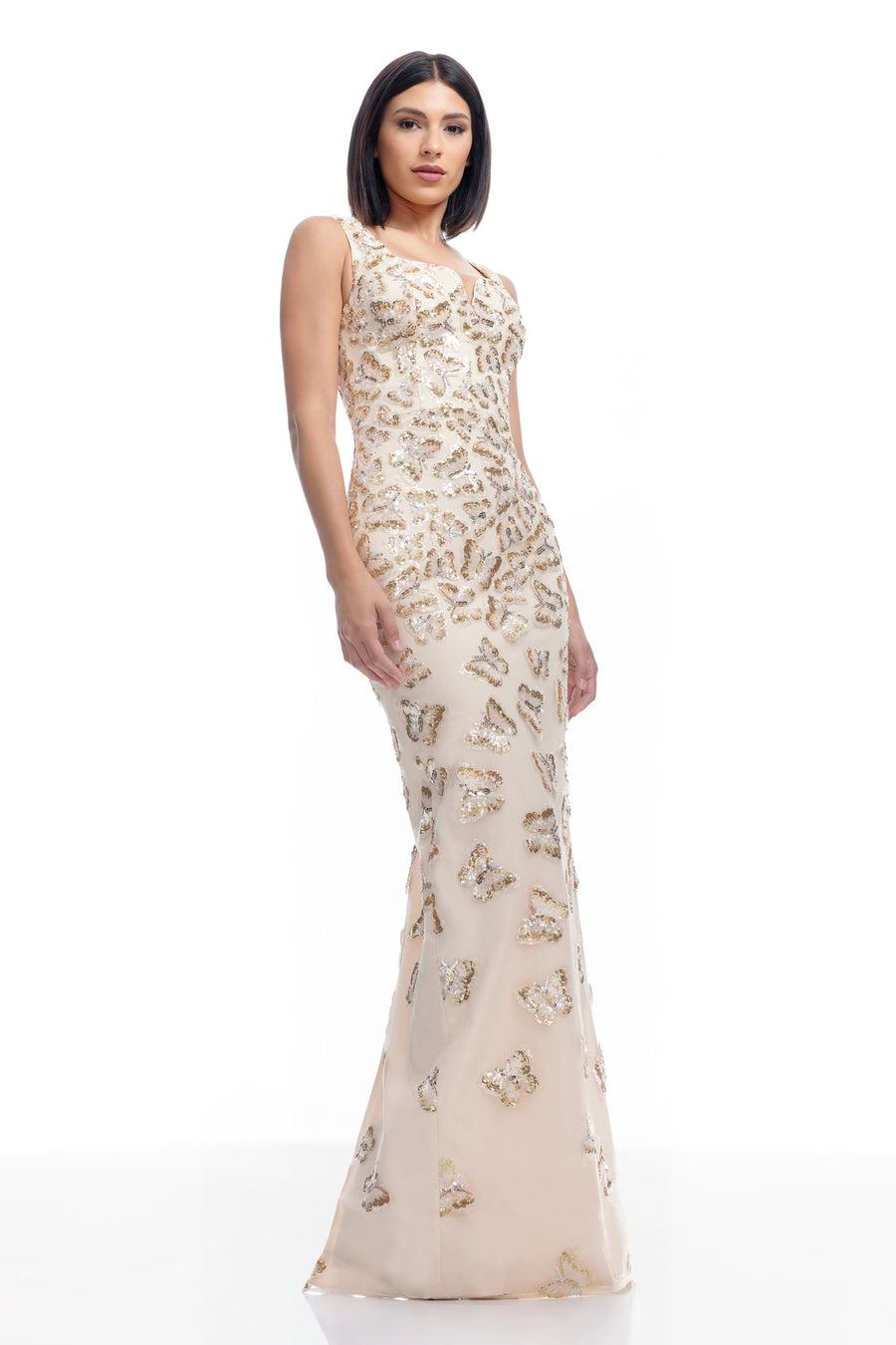 Dress The Population Goldie Gown White