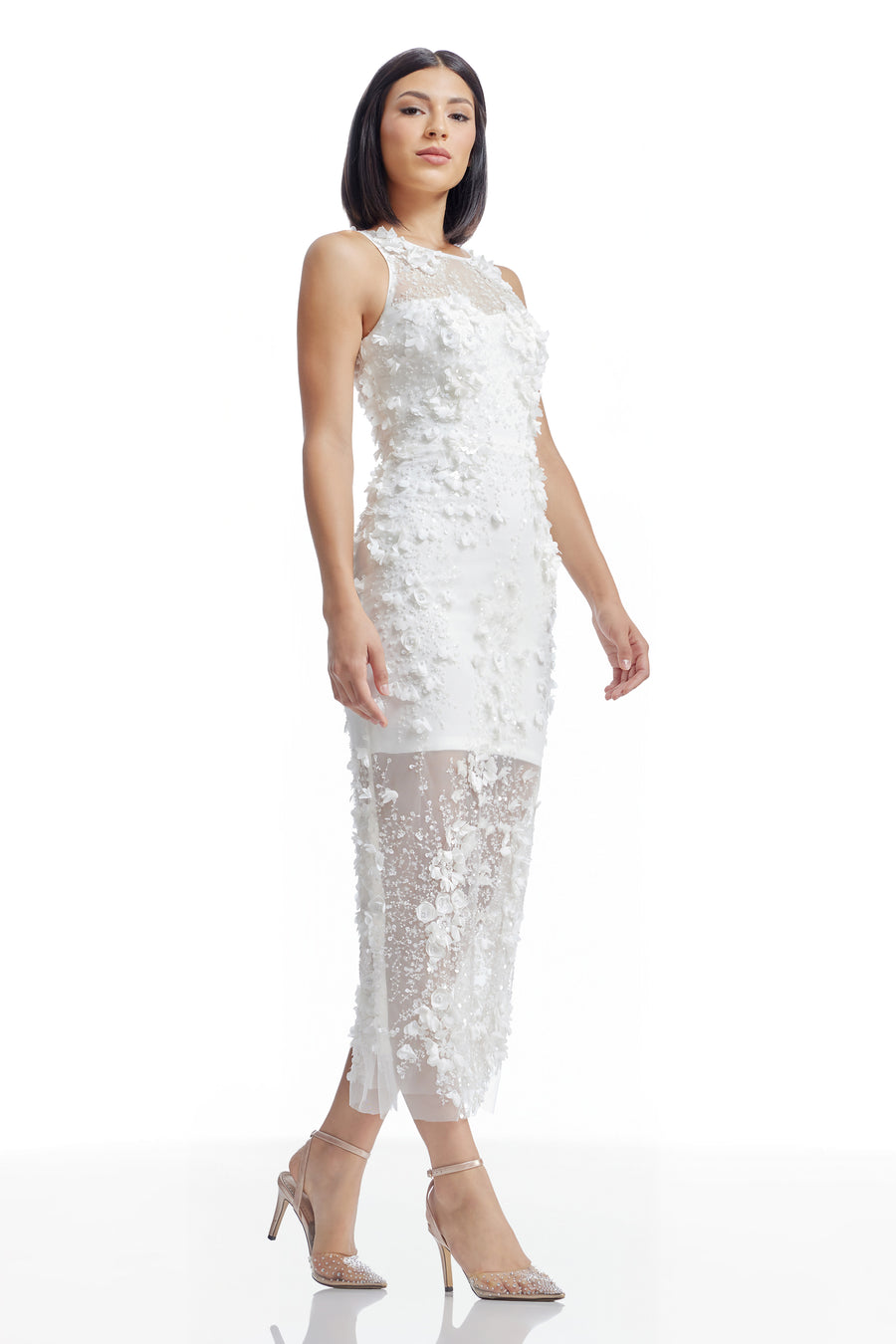 Dress The Population Helena Dress White