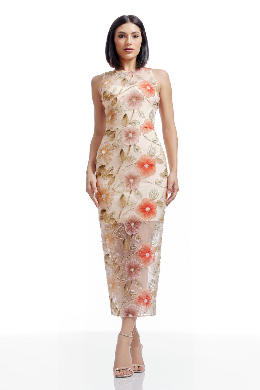 Dress The Population Helena Dress White