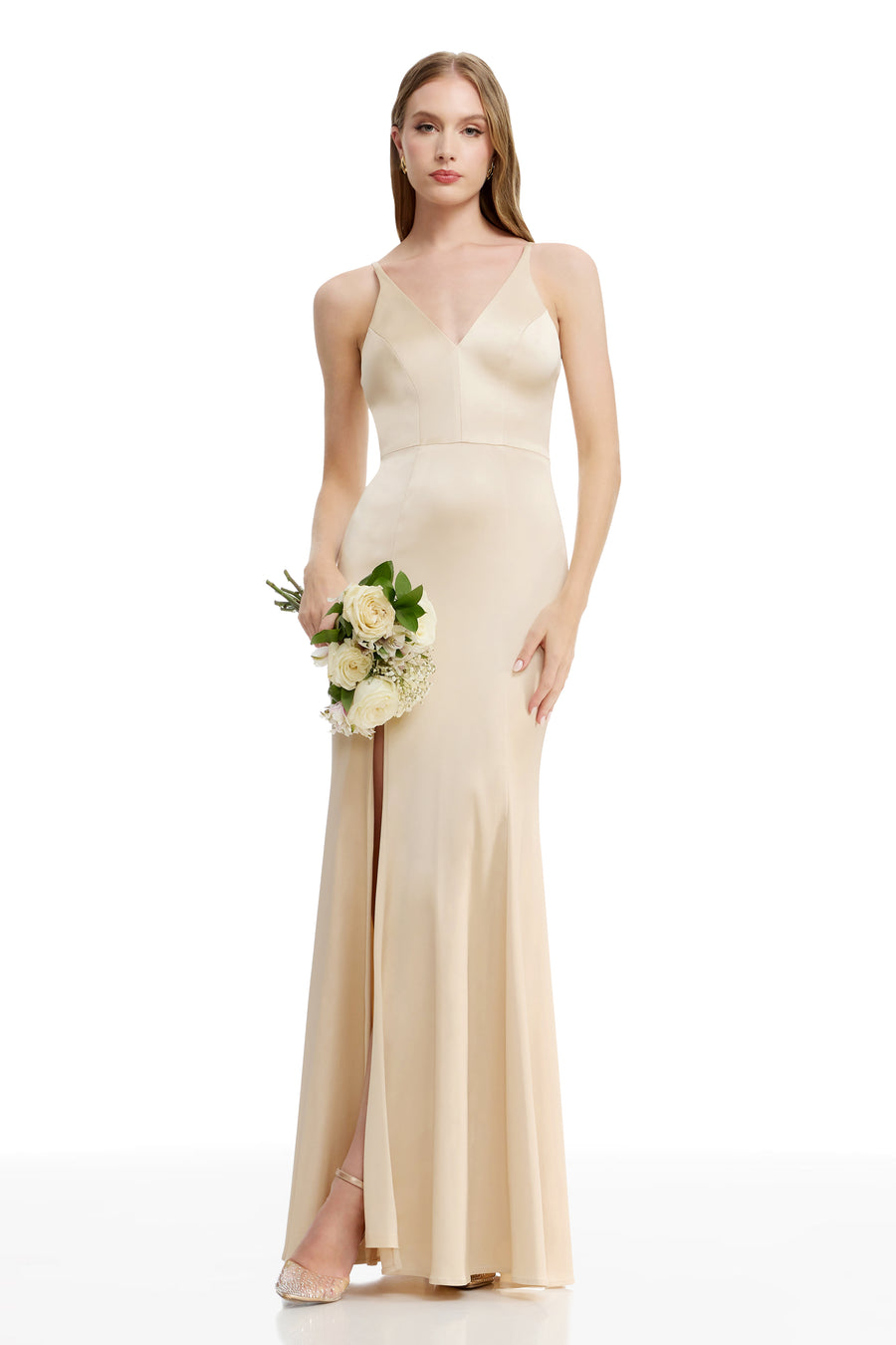 Dress The Population Iris Gown White