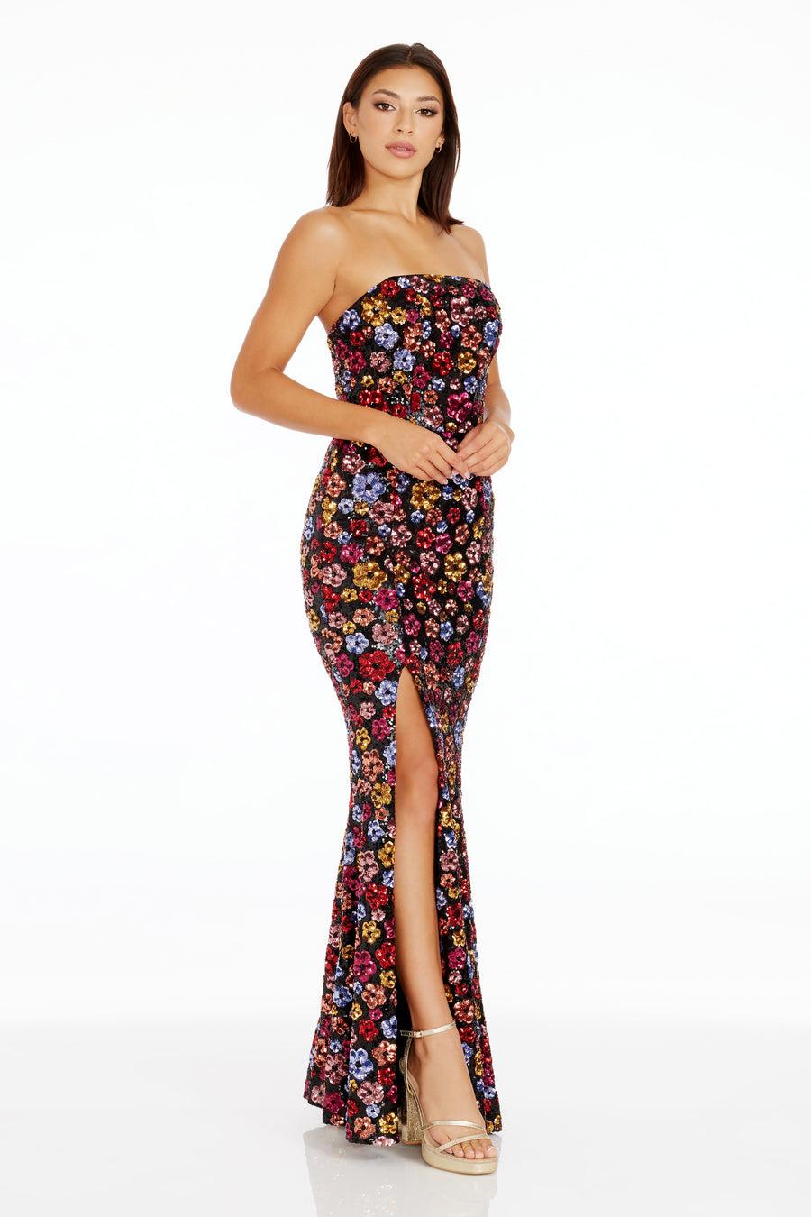 Dress The Population Janelle Dress White