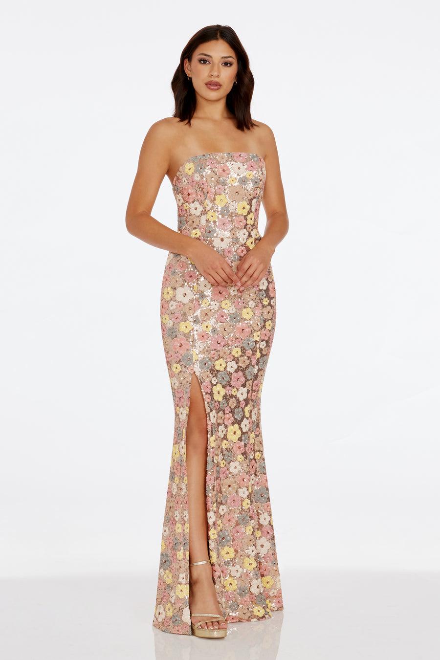 Dress The Population Janelle Dress White