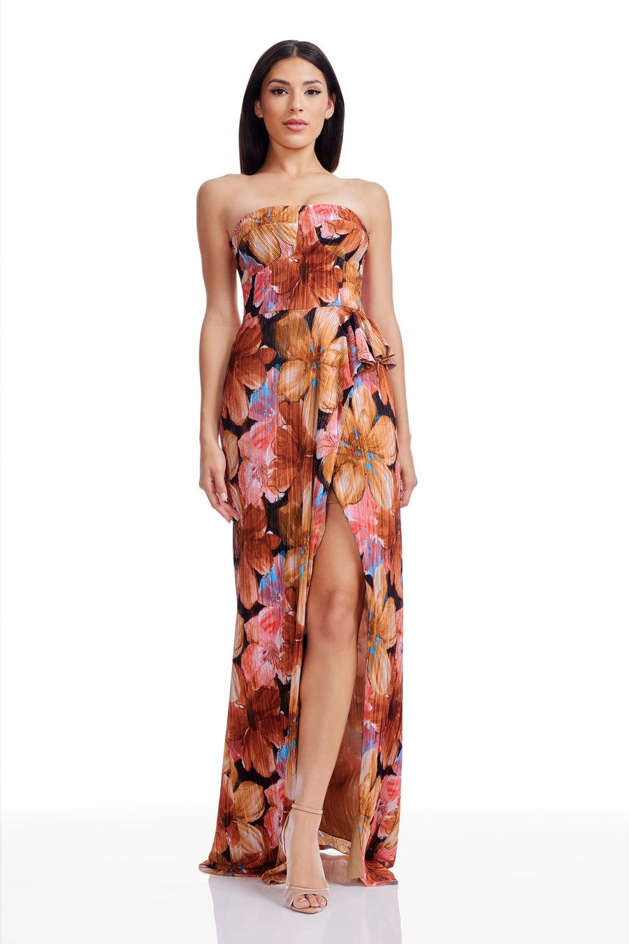 dress the population Kai Dress white