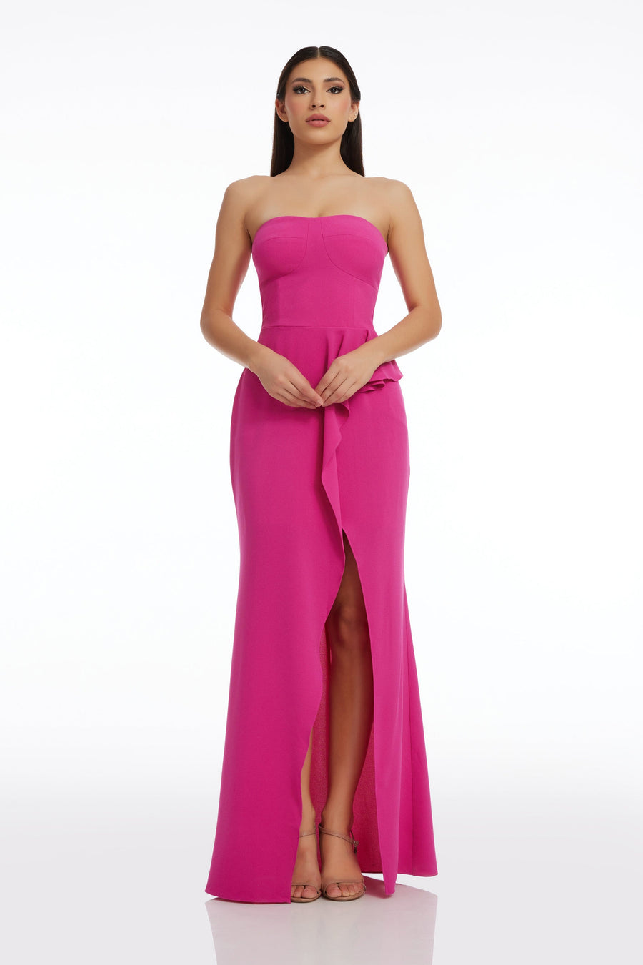 Dress The Population Kai Gown White