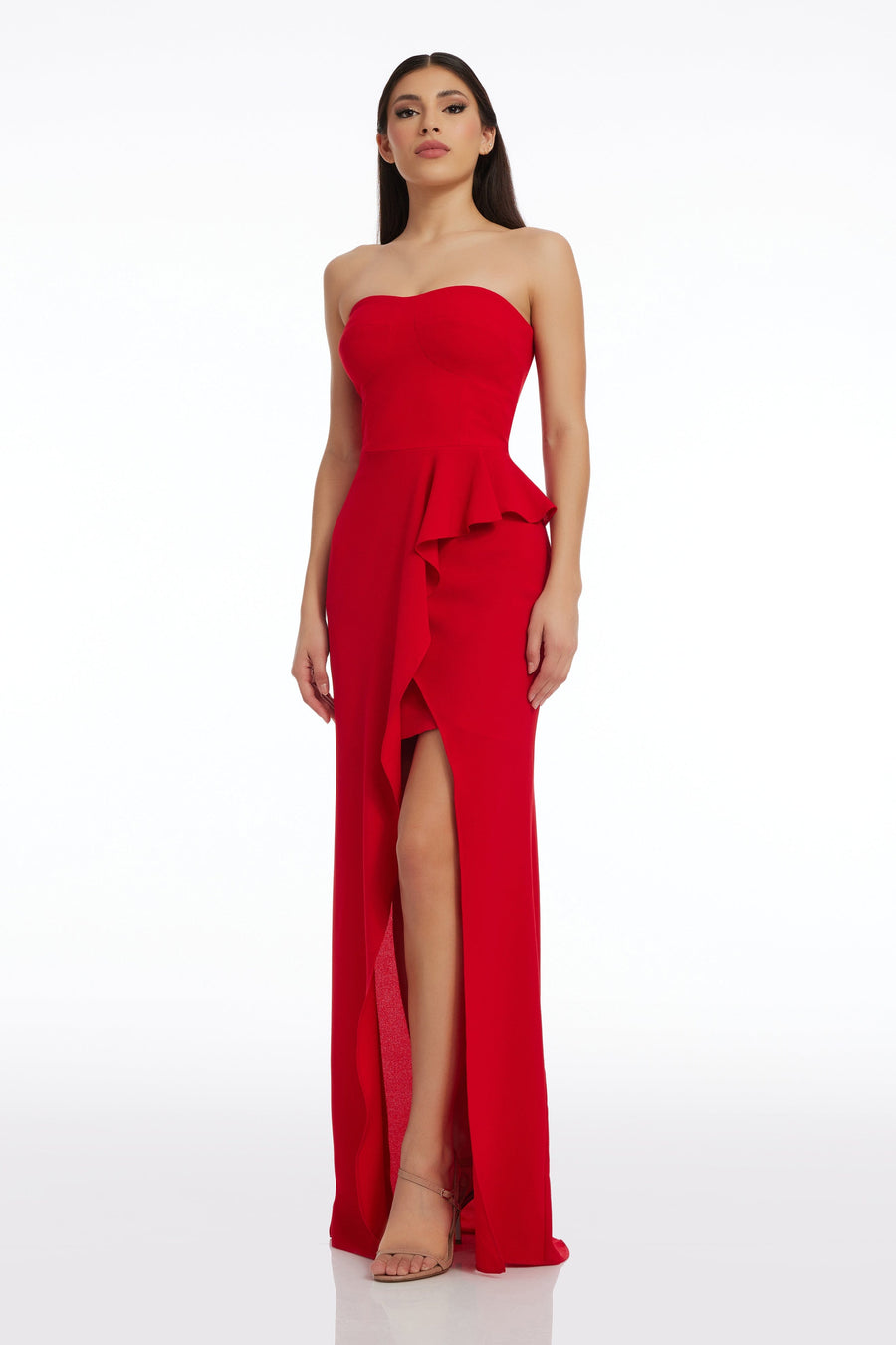 dress the population Kai Gown white