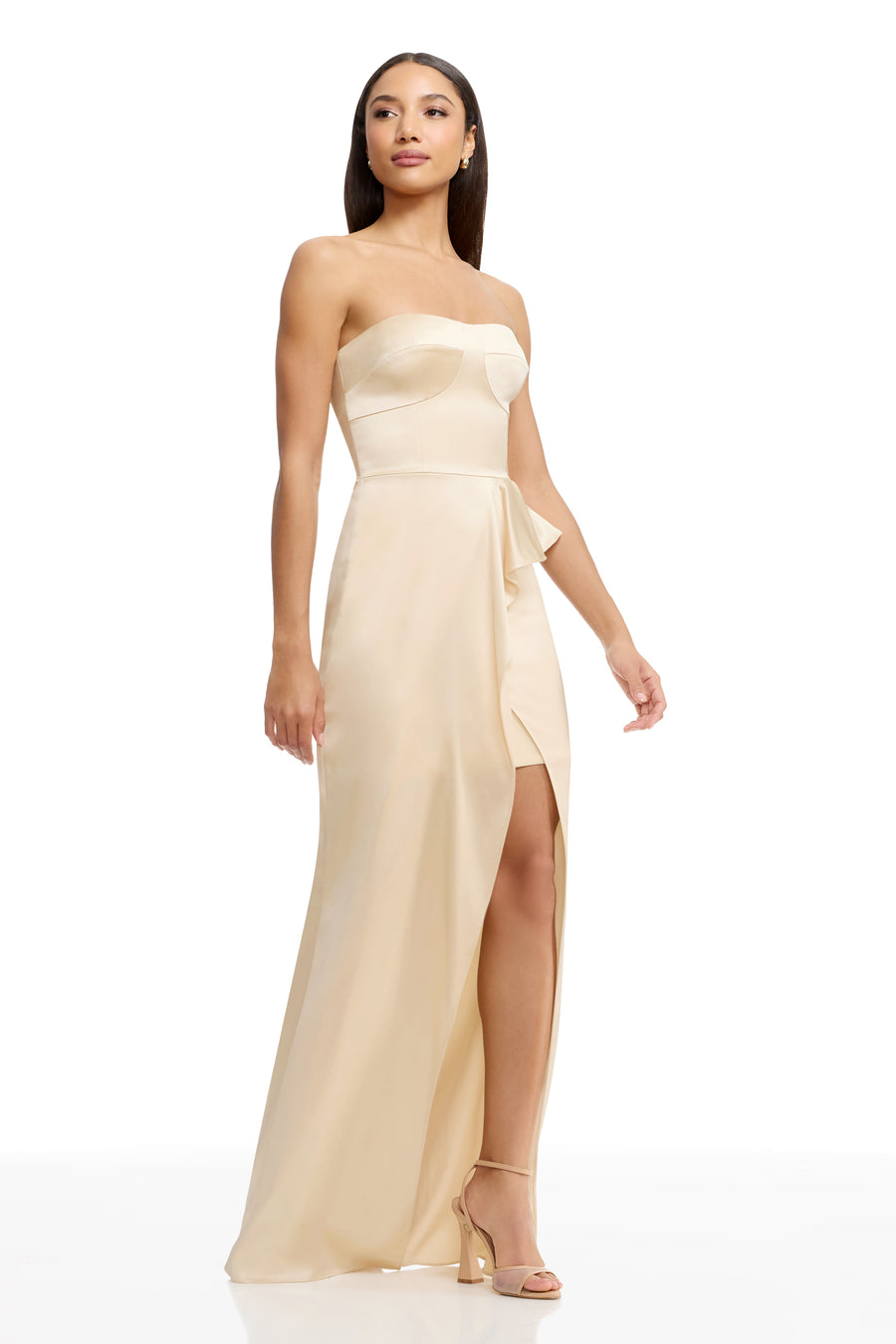 Dress The Population Kai Gown White