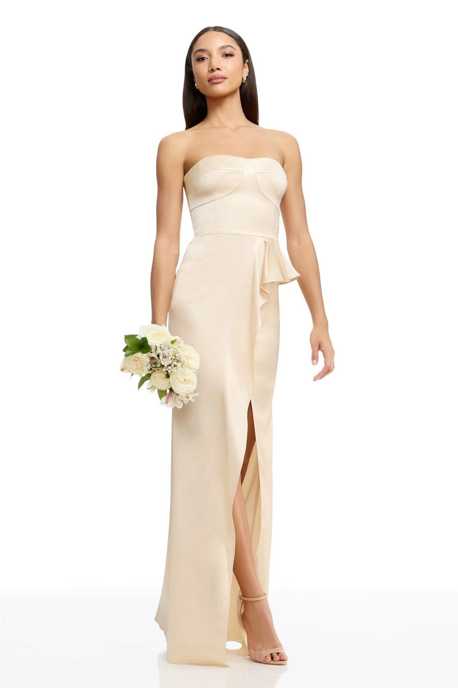 Dress The Population Kai Gown White
