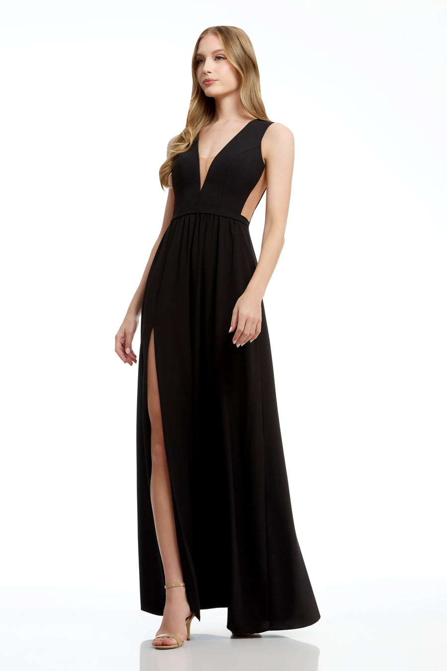 Dress The Population Katrina Gown White