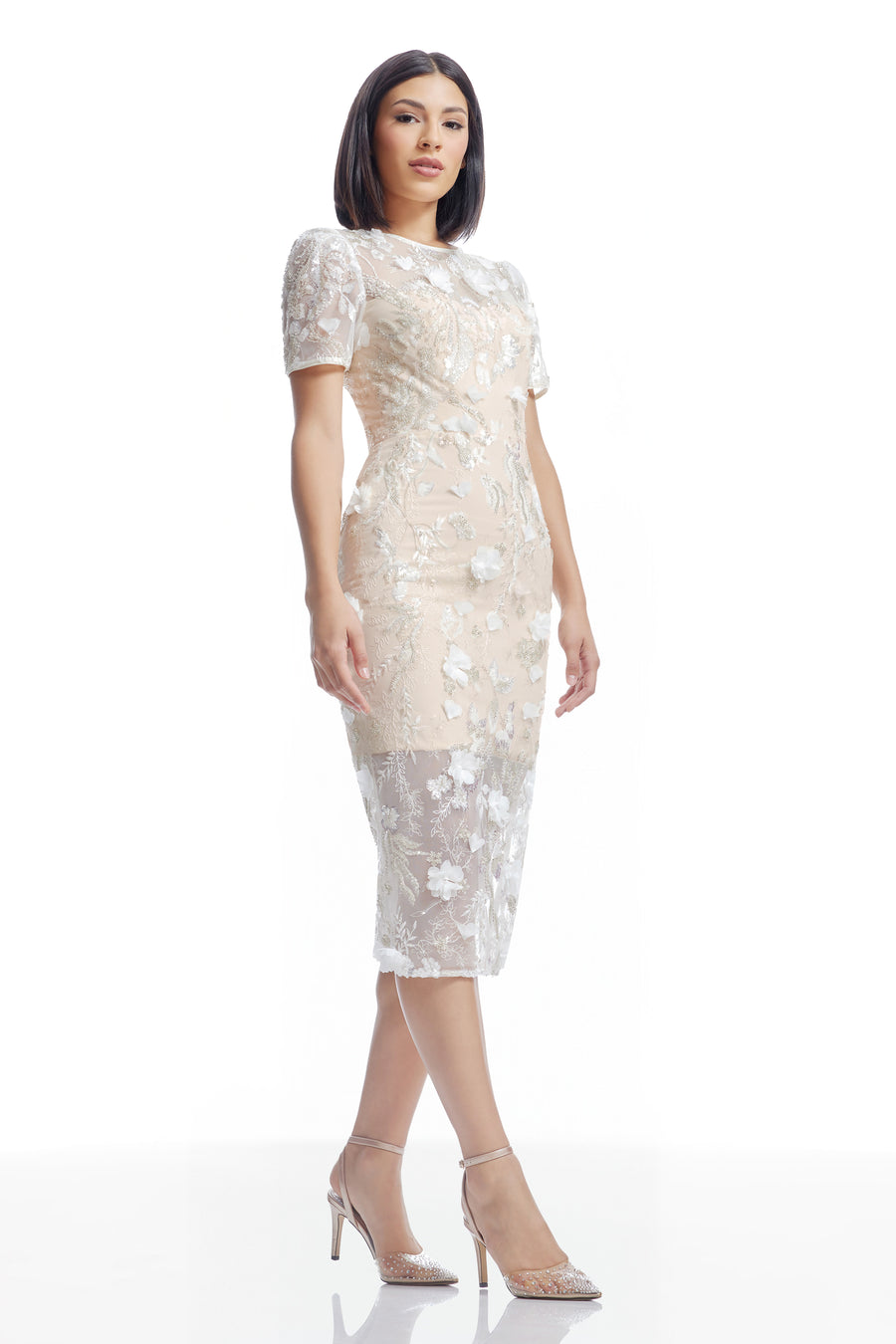 Dress The Population Lia Dress White