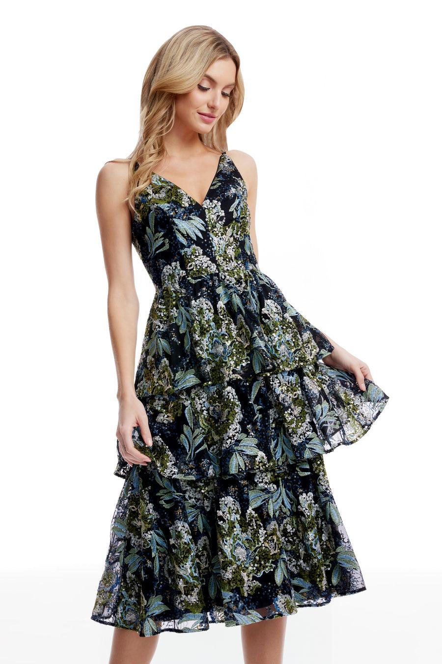 Dress The Population Lorelai Dress White