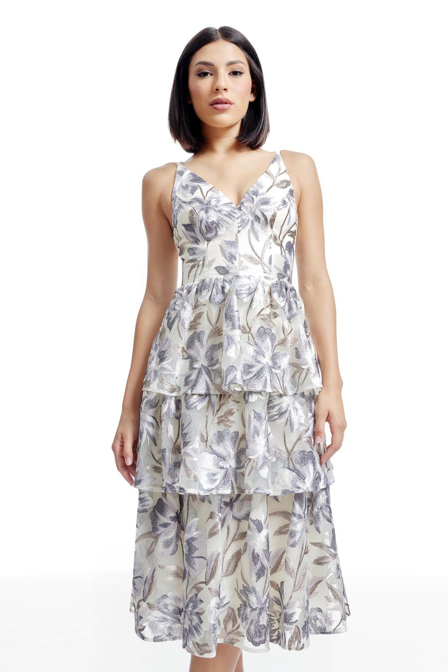 Dress The Population Lorelai Dress White