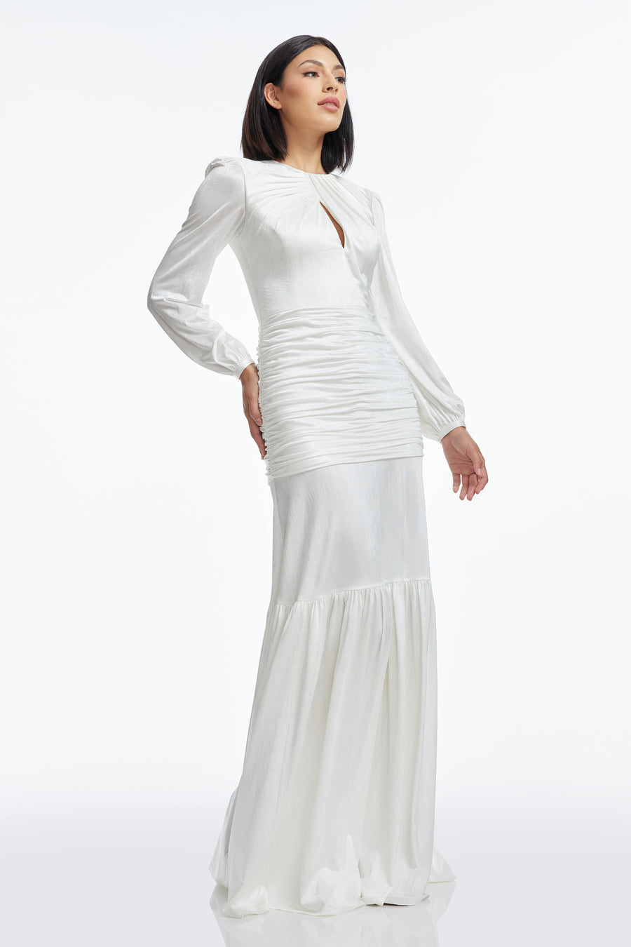 Dress The Population Lucille Dress White
