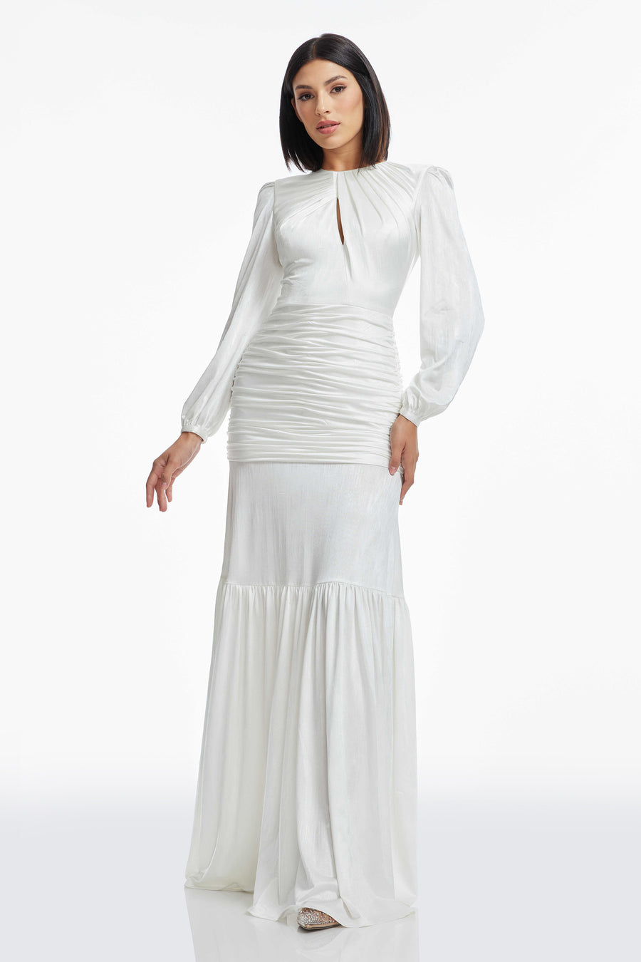 dress the population Lucille Dress white