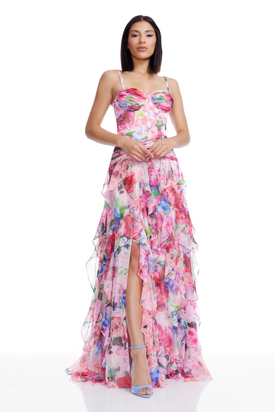 Dress The Population Lux Dress White