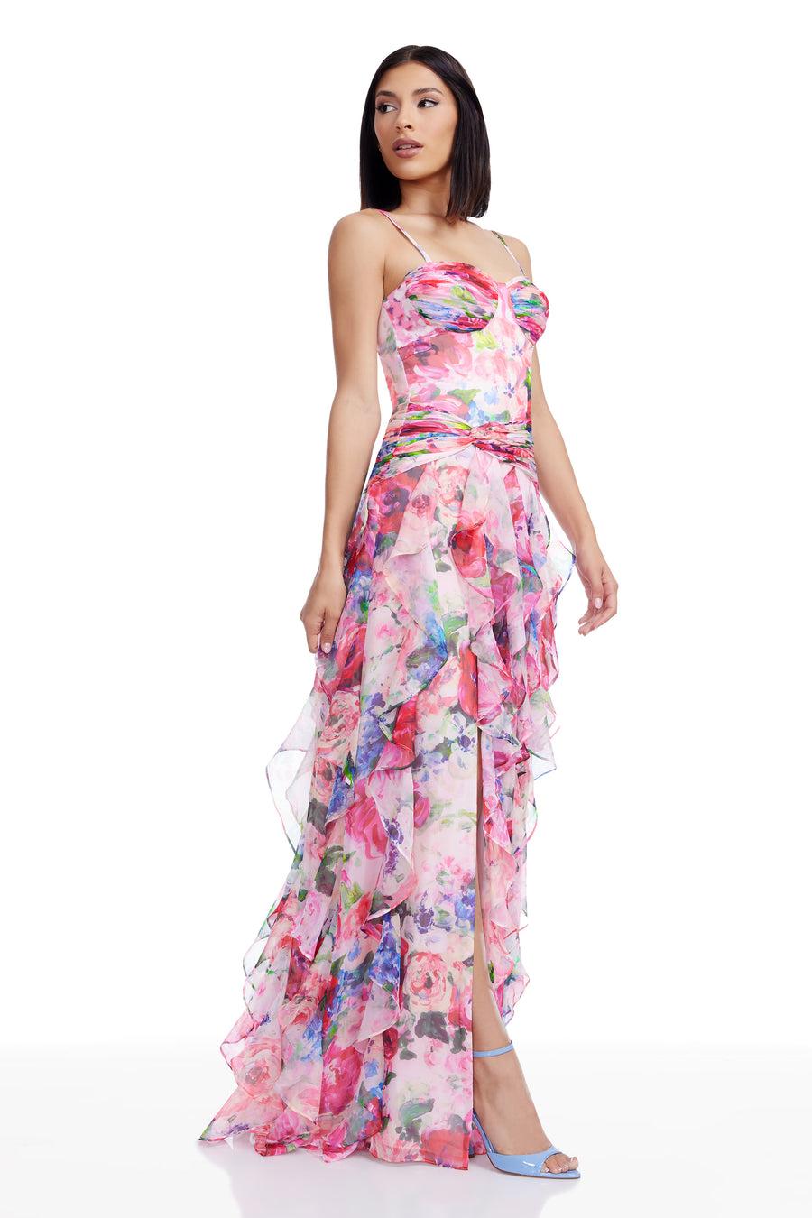 Dress The Population Lux Dress White