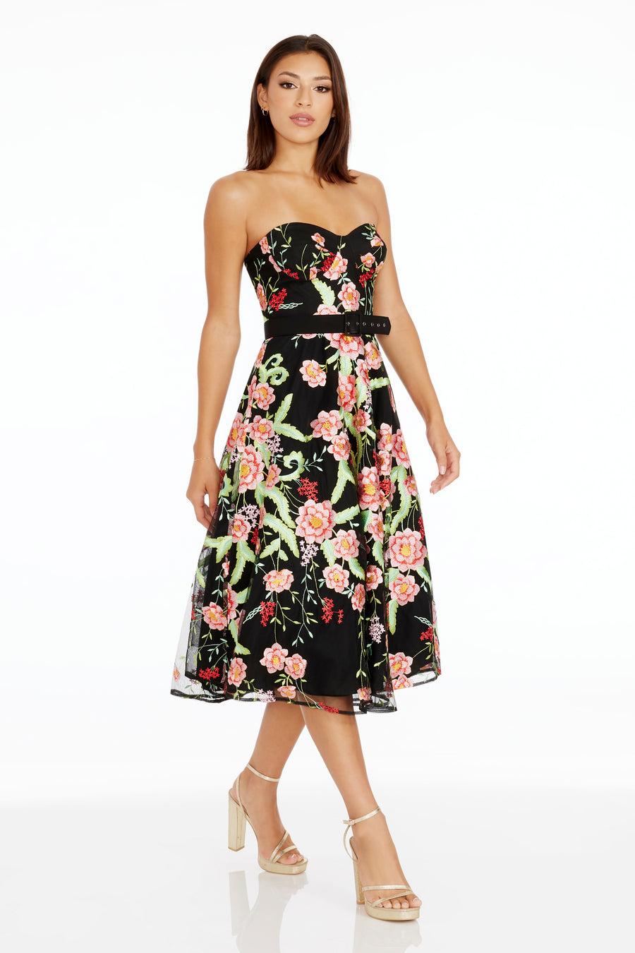 Dress The Population Mabel Dress White