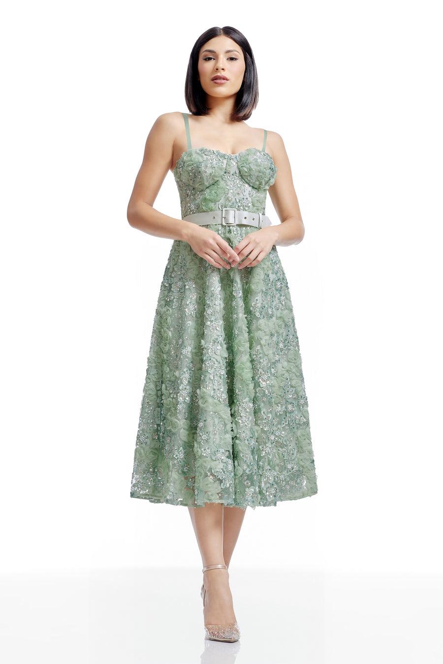 Dress The Population Mabel Dress White