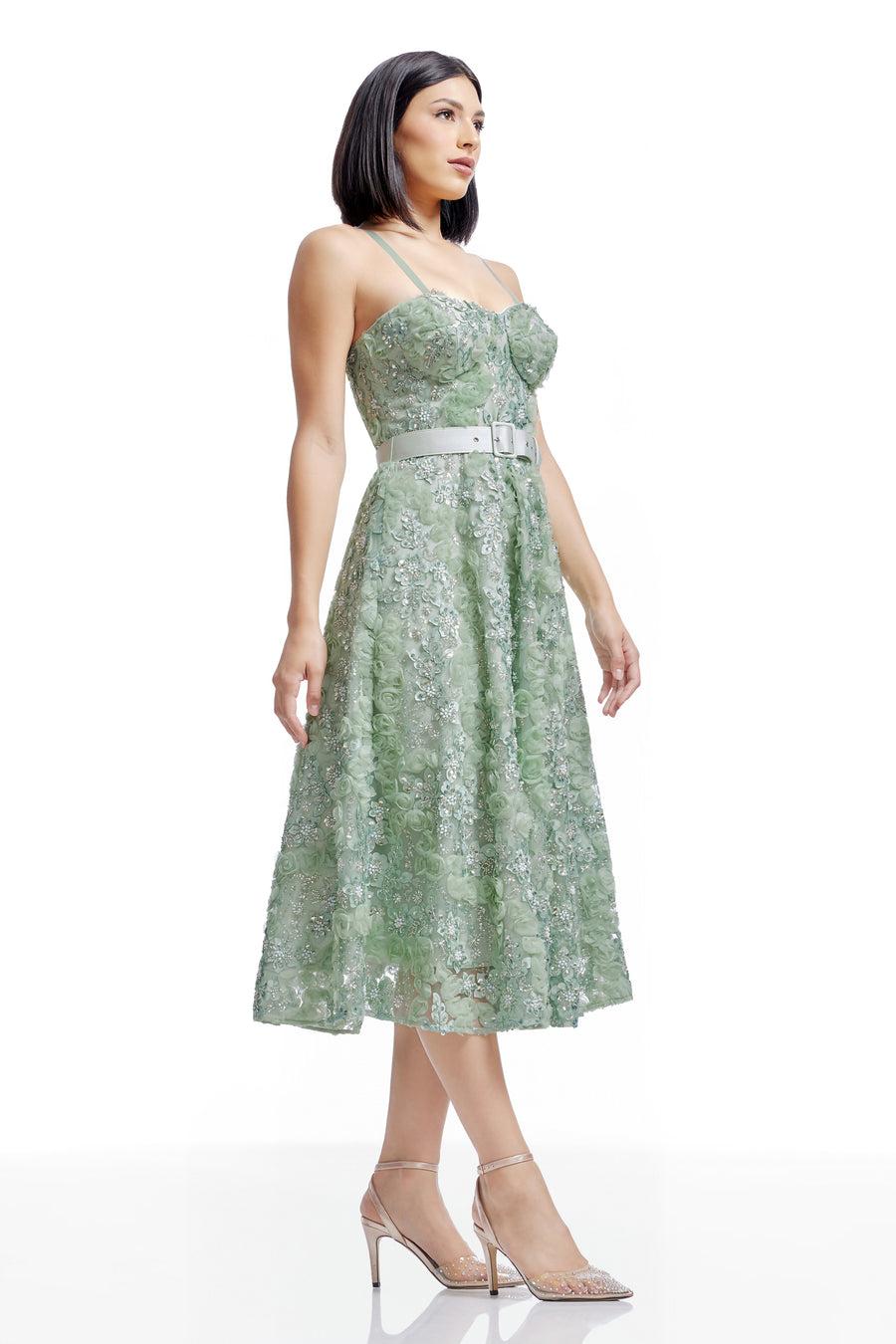 Dress The Population Mabel Dress White