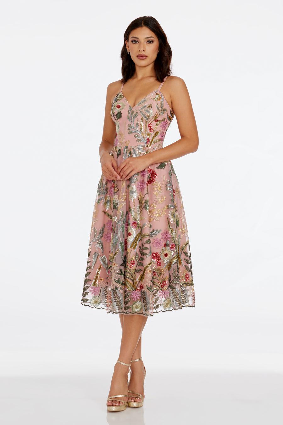 Dress The Population Maren Dress White