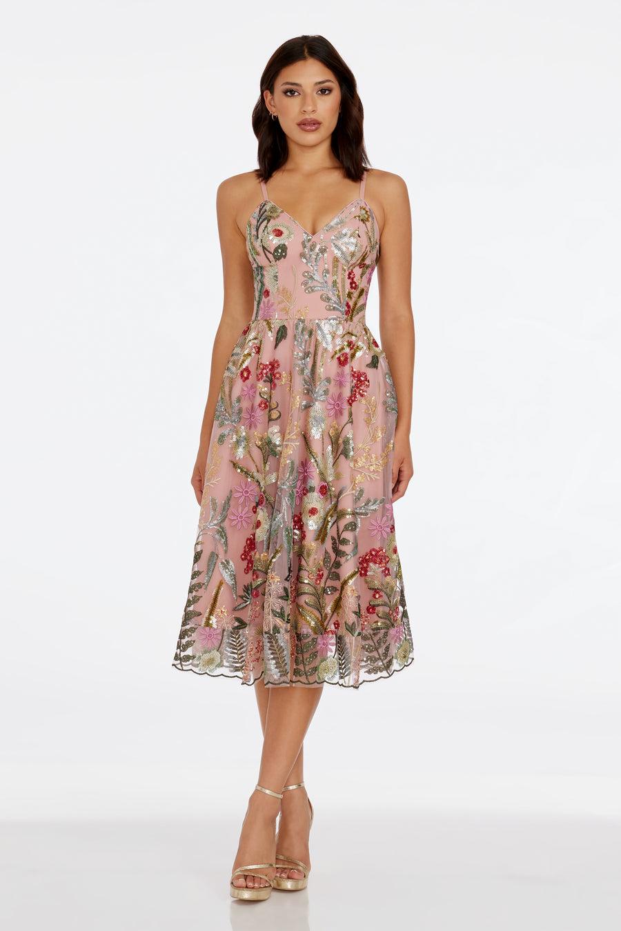 dress the population Maren Dress white