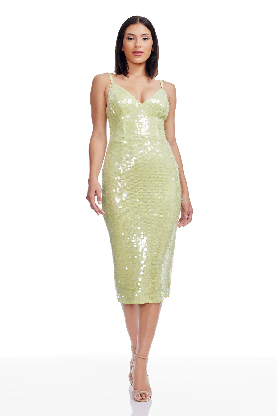 Dress The Population Megan Dress White