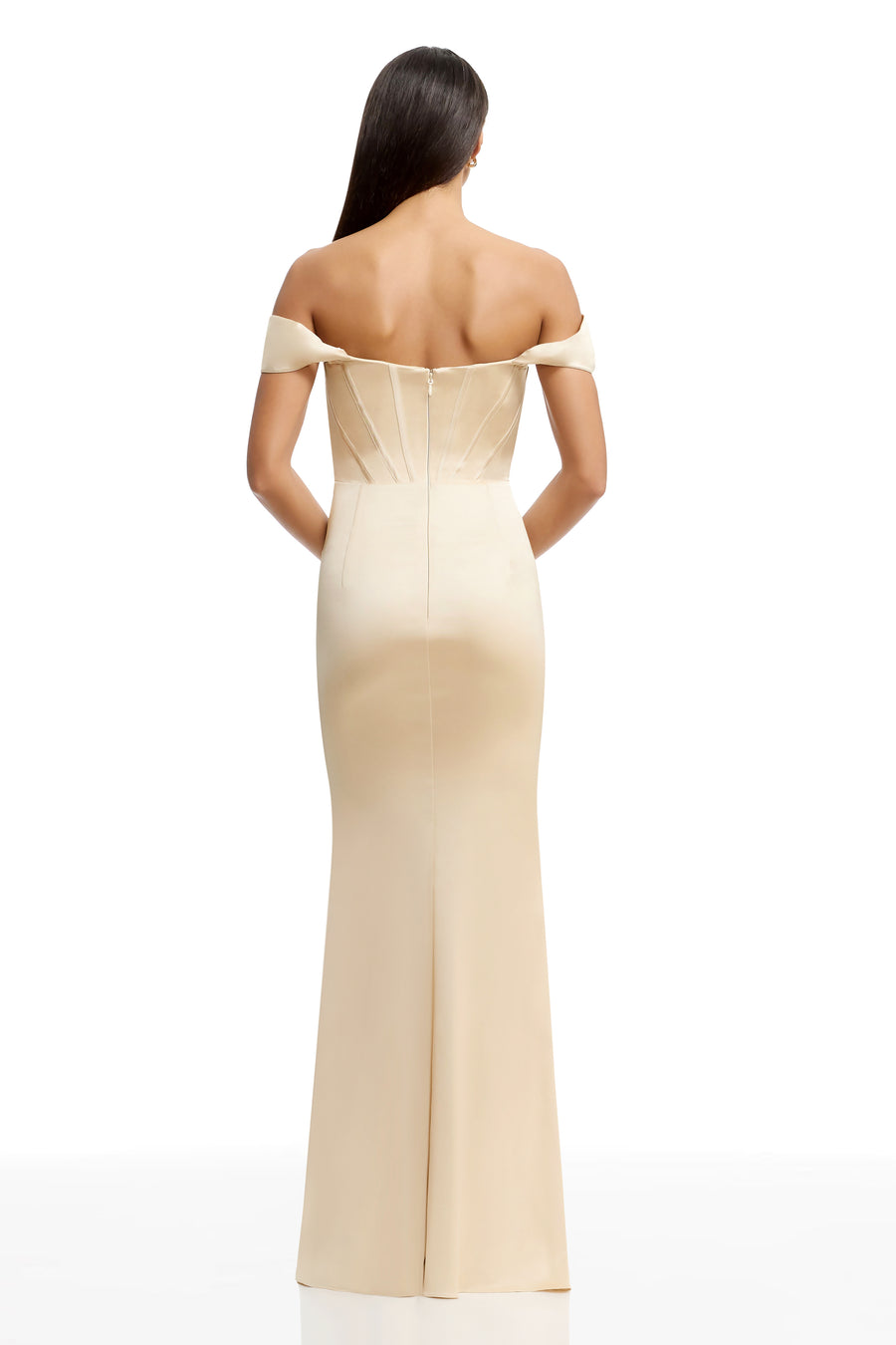 Dress The Population Melania Gown White