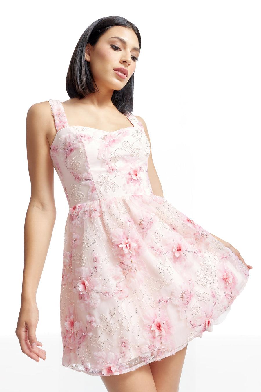 Dress The Population Melanie Dress White