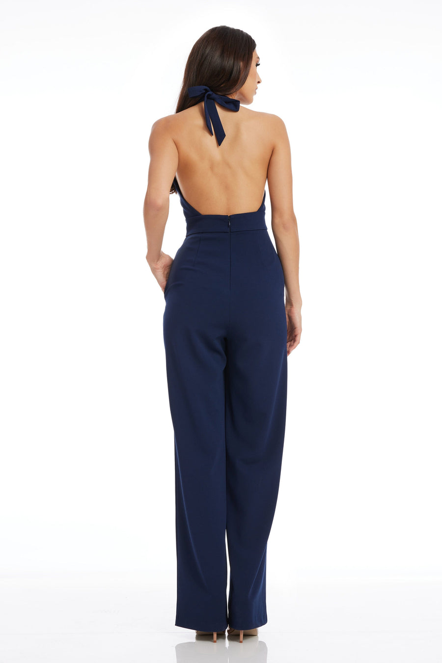 Dress The Population Miller Jumpsuit White