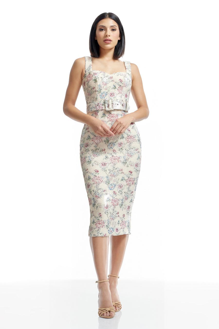 Dress The Population Nicole Dress White