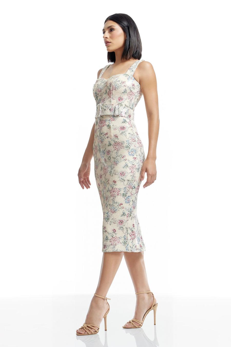 Dress The Population Nicole Dress White