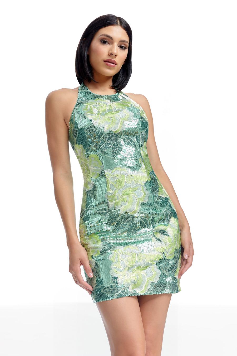 dress the population Oaklyn Dress white