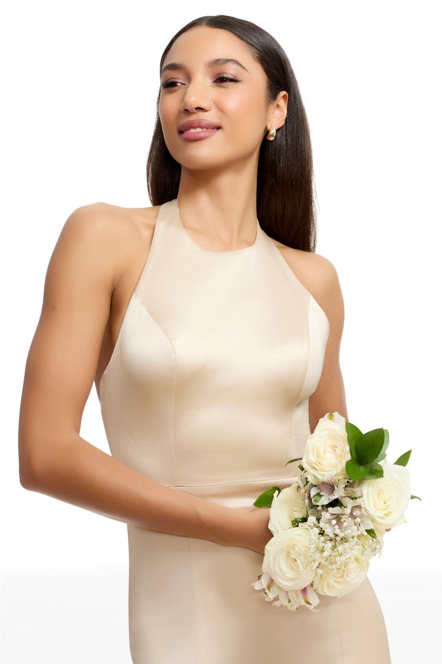 Dress The Population Paige Gown White