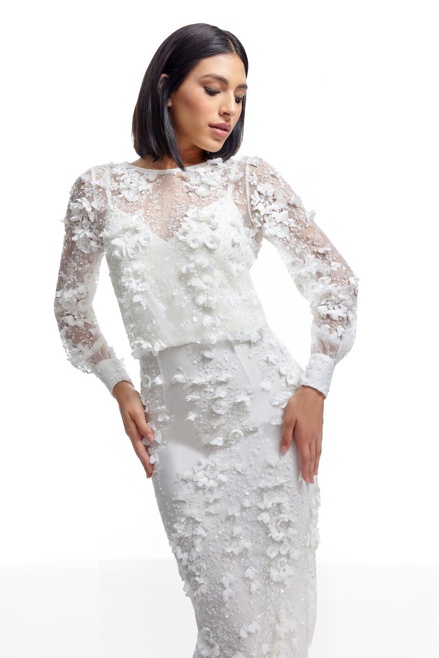 Dress The Population Pilar Dress White