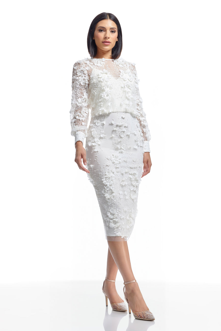 Dress The Population Pilar Dress White