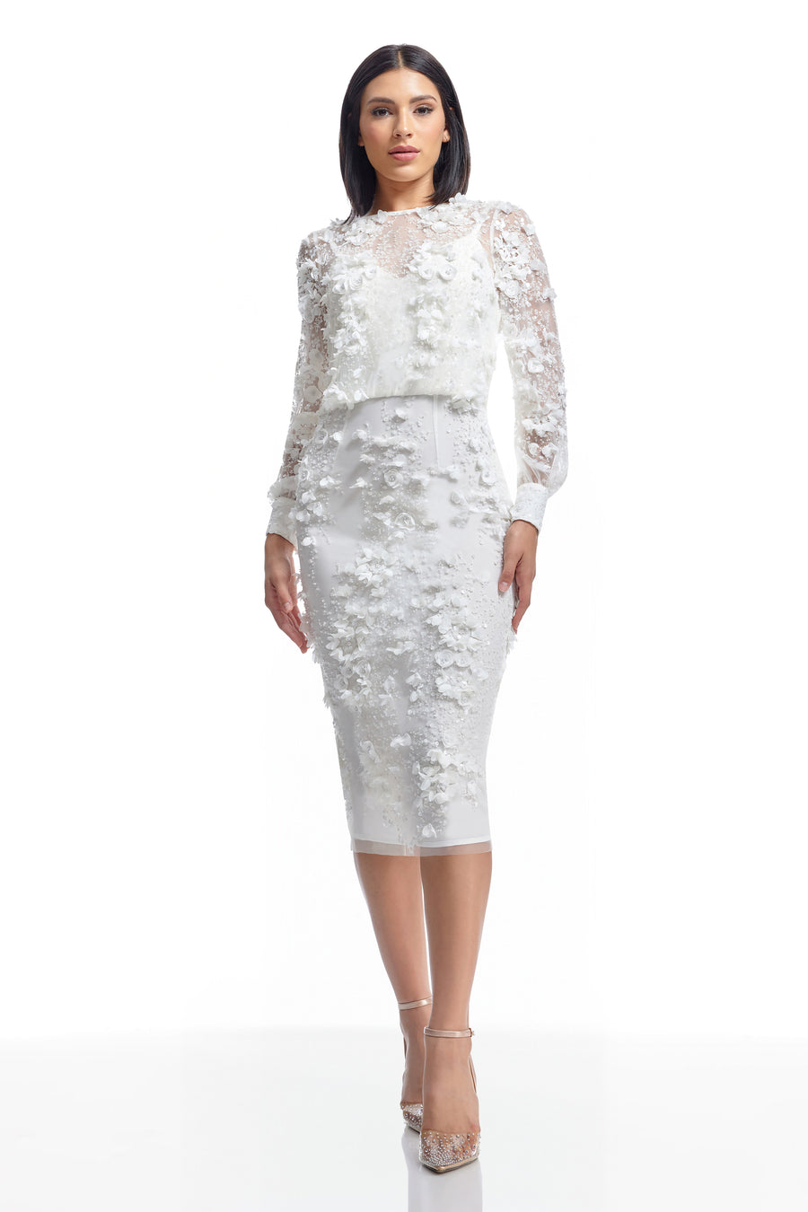 dress the population Pilar Dress white