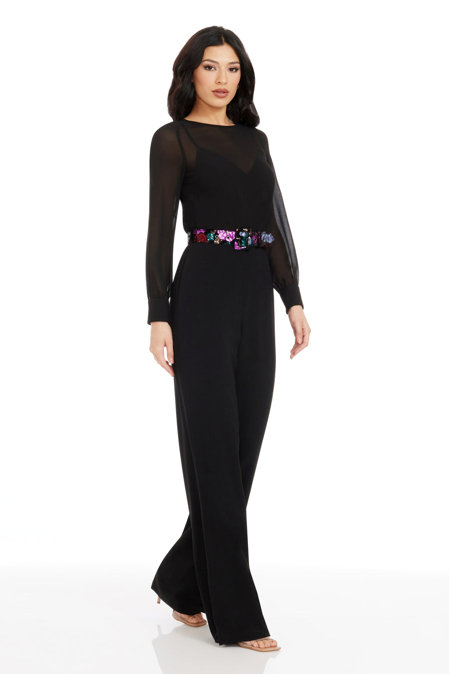 Dress The Population Pilar Jumpsuit White