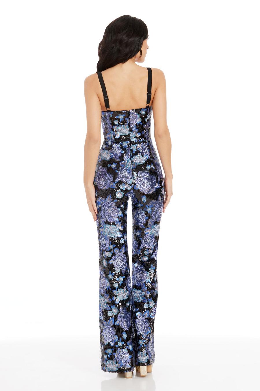 Dress The Population Presley Jumpsuit White