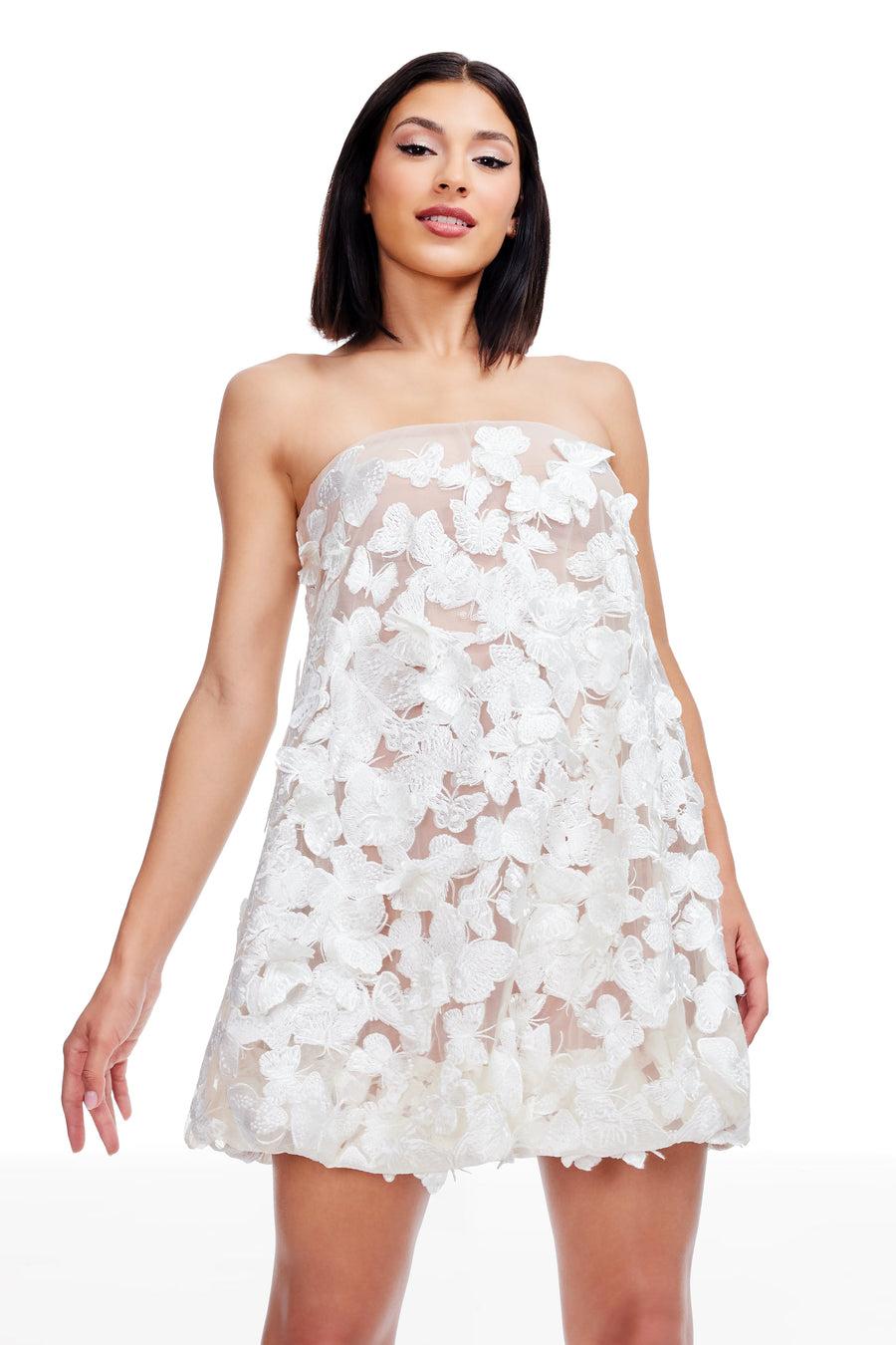 dress the population Sachi Dress white