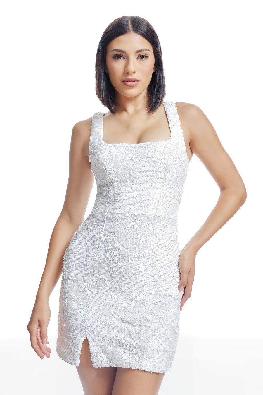 dress the population Saylor Dress white