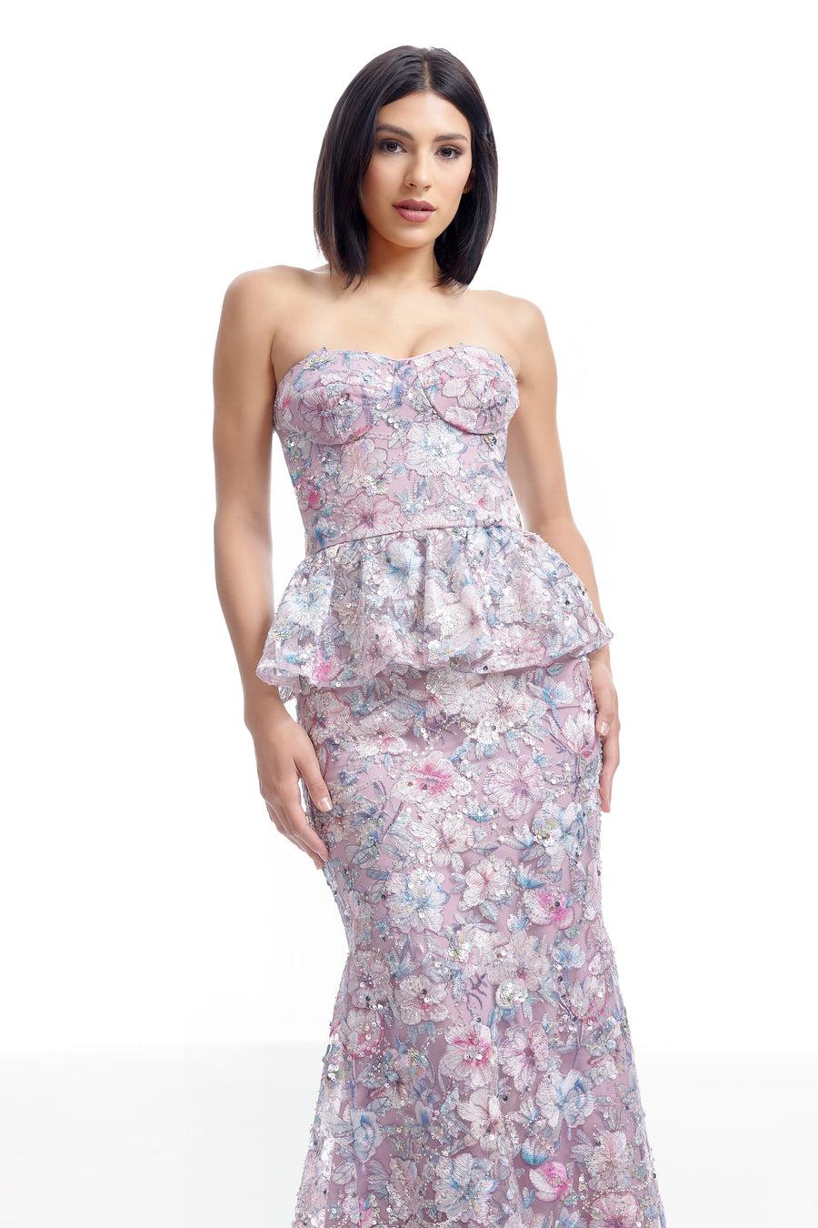 Dress The Population Scarlett Dress White
