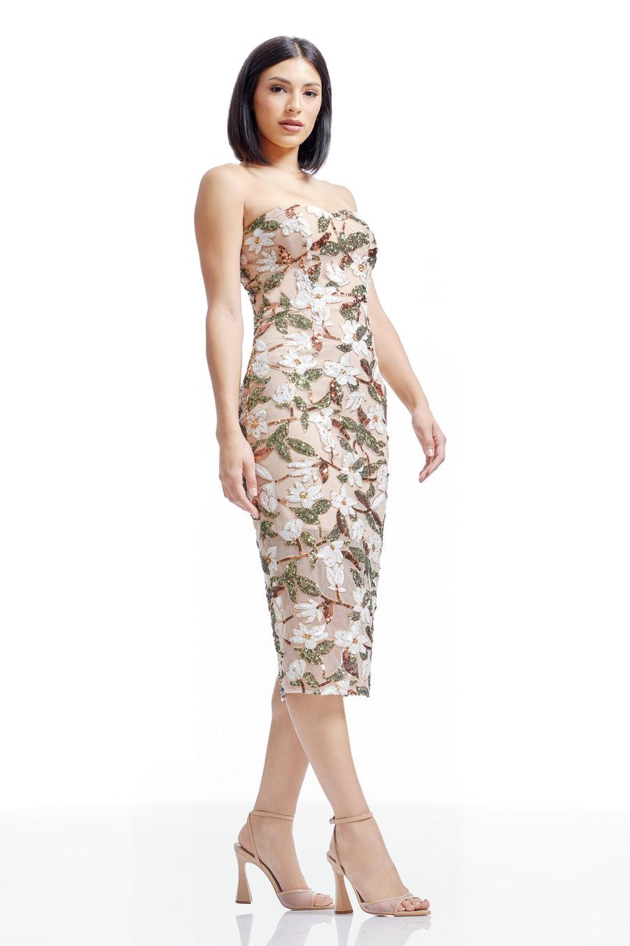 Dress The Population Shailene Dress White