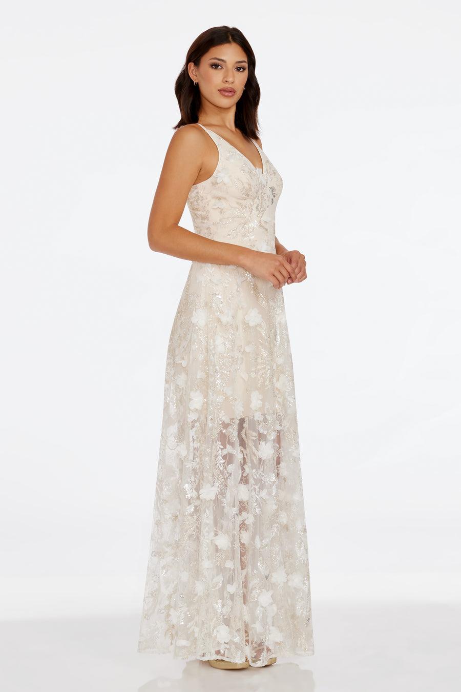 Dress The Population Sidney Dress White